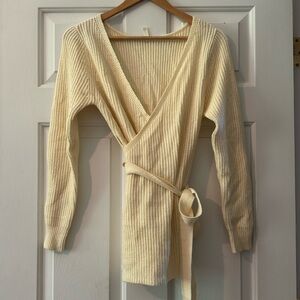 Maternity Knit wrap sweater